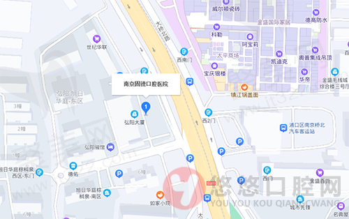 南京江北固德口腔医院地理位置